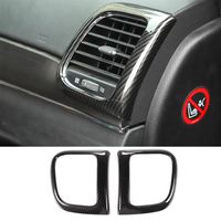 Carbon Fiber ABS Car Air Outlet Center Console Outlet Decoration For Jeep Grand Cherokee 2011 UP High Quality Auto Interior Access225o