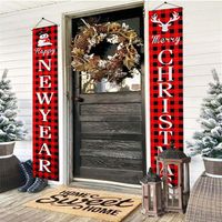 Merry Christmas Door Banner Christmas Decorations for Home O...