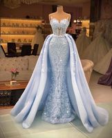 2022 Sheer Mesh Top Lace 인어 롱 미드 드레스 드레스 새로운 크루 넥 스커트가있는 공식 파티 이브닝 ​​가운 BC10911 C0315