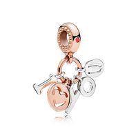Authentic 925 Sterling Silver LOVE letters Pendant Charms Original box for Pandora Rose Gold Charms Beads for jewelry making acces244J