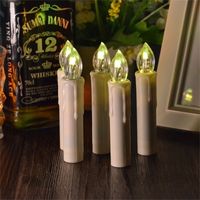 Christmas LED Electronic candle Light with Remote Control Flameless Lamp Wedding Birthday Dinner Lighting Home Decoration 220621