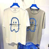 Summer style ghost print adhererror t shirt male woman oversize tshirts back tag fast shipping