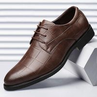 Scarpe vestiti uomini in pelle in pelle casual scarpa oxford traspirante con tacco business sociale maschio chaussure hommedress
