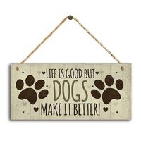 Tags rechthoekig houten huisdier tag honden accessoires mooie vriendschap dieren bord plaques rustieke muur decor home decoratie 22062222