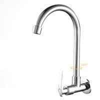 Kitchen Faucets 6 Types 360 Degree Rotating Deck Wall Mounte...