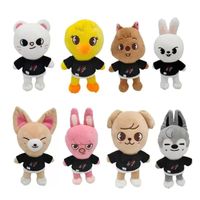 25 см Skzoo Plush Toys бездомные детские игрушки Leeknow Hyunjin Bbokari Leebit Wolf Chan Puppym Puppyced Doll Griorch подарок