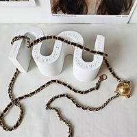 Designer Luxury Waist Chains Fashion Chain Belt Silver Casual Casual de alta qualidade Belts de impressão Bola de impressão Fivela Cool Cin248o