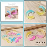 Charm Earrings Jewelry 5 Pairs/Lot Korean Earring Wholesale For Women Girl Nice Fashion Creative Resin Yellowand 145473 Drop Delivery 2021 G
