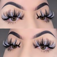 Wholesale glitter lashes New arrival color with styles glitt...