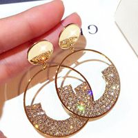 Clip-On-Schraubback Korea 2022 Trendatmosphäre Glanz Ohrringe Minimalistische Luxus für Frauen elegant personalisierte exquisite Modeschmuck