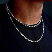 Ketten 2022 Schlangenknochenkette Halskette Mode Twist Männer und Frauen Hip-Hop Jungen Wild Colarbone Chainchains