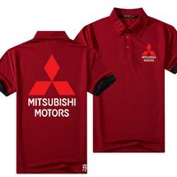 Мужские футболки бренд для рубашки Mitsubishi мужчина хлопковые футболки с коротким рукава
