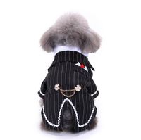Dog suits Shirt Pet Small Dogs Clothes Stylish Suit Costume Birthday Party Shirts Formal Tuxedo Puppy Prince Wedding Bow Tie Suits