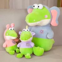 22cm small crocodile doll cute and funny transformed elephant plush toy pillow children's birthday gift