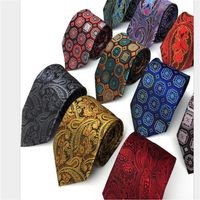 2021 Fashion Neckties Classic Men's Stripe Yellow Navy Blue Wedding Ties Jacquard Woven 100% Silk Men Solid Tie Polka Dots Ne270h