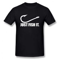 Love Fishing Men Just Fish It Funny Tshirt Short Short Sangeves Hip Hop Ocecdo de algodón Camisetas 220630