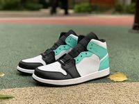 With Box 2022 Mens and Womens Basketball Shoes Sneakers Marine Green Top 3 Black White Toe Shattered Backboard for men Sports Shoes US7-12