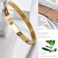 2021 New style silver rose 18k gold 316L stainless steel screw bangle bracelet with screwdriver and original dust bag screws never281g