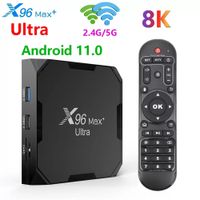 A95x R5 RGB Light Android 10.0 Caixa de TV RK3318 Quad Núcleo 4GB 128GB Max 4K Dual Wi-Fi Caixas de TV Smart TV A95XR5