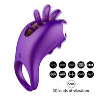 Вибраторы вибратора Vibrator Ватин вращение оральный язык, облизывающий пенис вибрирующий кольцо G-Spot Massage VAGINA CLITORIS стимулирует для пар сексных игрушек