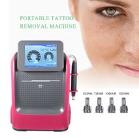 Máquina de belleza láser portátil de picosegundos Tattoo de pigmento Q Switched Nd Yag Picolaser Belleza Equipo de belleza Dispositivo de rejuvenecimiento de piel de carbono