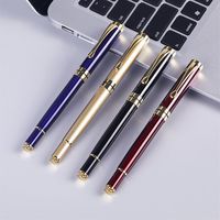 Metal Signature Pen Orb Pen Customized Advertising Pens Office Supplies Lettering Engraved Name Custom LOGO Stationery new2419