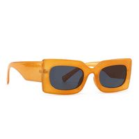 Q1241 Color de gelatina cuadrada Modern Sun Gafass Fashion Street Photo Show de gafas de sol