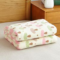Blankets & Swaddling Soft Born Blanket Lovely Pattern Baby Bedding Breathable Children Towel Printing Infant For Toddler QuiltBlankets