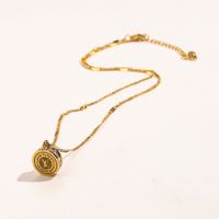 Goldplattierter Anh￤nger Luxusmarken -Designer Halsketten Buchstaben Edelstahl Kristall Link Buchstabe Halskette Ketten -Schmuckzubeh￶r Accessoires