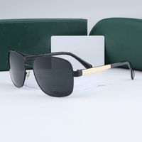Occhiali da sole di moda classici occhiali da sole maschile in metallo Gentlemen Eyewear Uv400 Protezione