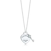 Please Return to New York Heart Key Pendant Necklace Original 925 Silver Love Necklaces Charm Women DIY Charm Jewelry Gift Clavicl2715