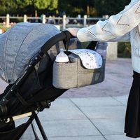 Kinderwagen Teilezubehör ZK20 Baby Organizer Cup Holder Bag Auto Trolley Großkapazitätsreisen