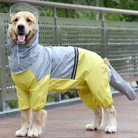 Vestuário de cachorro animal de estimação, casaco impermeável, as roupas de rosto de capa de chuva de capa ao ar livre refletindo para cães pequenos médios grandes