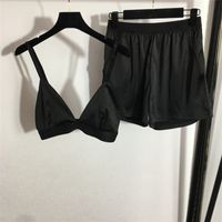 Women's Tracksuits Sports Suit Two Piece Pants With Vest Top Sexy Leopard Print Halter Underwear Elastic Waist Leggings Set Shorts 5 Styles