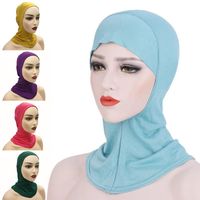 Шапочка/Кепки Черепа 2022 Женские головы покрытие хлопковое мусульманское головокружение внутреннее хиджаб исламский подчеркивание ниндзя шляпа шляп