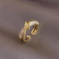Anillos de clúster Avanzado Sense Metal Gold Open para mujer Joya de moda coreana Accesorios góticos El inusual anillo de niña Juego de anillo