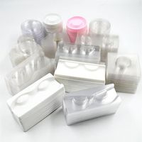 100pcs Eyelashes Package whole clear lash trays plastic case bulk vendors Plastic Lashes Trays Transparent Tray209l