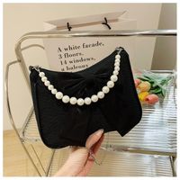 Evening Bags Solid Color Canvas Pearl Women' s Bag Fashio...