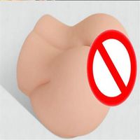 Male Sex Toy Masturbating Pussy Ass Cup Cyberskin Butt Solid Doll for Men Dual Pleasure Silicone 3D Vagina Model Penis Stroker Ana269N