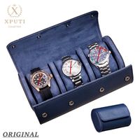 2/3-Slots Watch Roll Travel Case Watch Lagerorganisator Speicher Perfektes Geschenk für Männer Mikrofaser PU Leder Uhren 220701