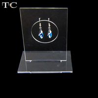 Orecchini a goccia di gioielli acrilici standard per le orecchie del supporto verticale chiaro mostrano i propri Pography Rack Pography2859