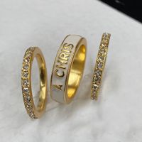 Fashion Cluster With Side Stones Rings bague for Woman Personality Party wedding lovers gift engagement rings jewelry with box
