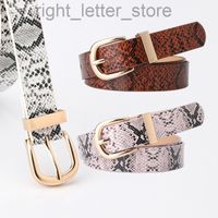 Cinturón de diseño Mujeres de alta calidad Patrón de serpientes Femenino Cinturón de mujer Cinco occidental para Cintos de Mujer 2022 W220808