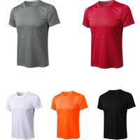 Lu Men's Loose Sports Yoga Tentitume à manches courtes Fitness Running Basketball Traft Round Neck T-shirt rapide Derre Breathabl225a