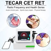 Tecar 48 kHz RET Terapia CET Gadgets Músculos profesionales Alivio del dolor del cuerpo Tecar Tecar Fisioterapia Máquina Máquina deportiva Reparación de lesiones RF Equipo