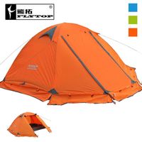 Whole- FLYTOP Winter tent 2persons Tourist aluminum pole double layer double door windproof proof professional camping tent 3c153l