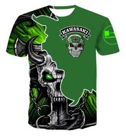 Herren-T-Shirts Sommer 2022 3DT Heavy Metal T-Shirt Modedruck Horrorschädel Kurzarm Hip Hop Style Topmen's's