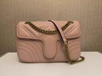 Luxurys Women Chain Crossbody Bag Designers Heart v Wave Pattern Counter Handbag Messenger Bags Bruse Chain Tote