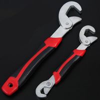 ZK50 Drop Ship Universal Wrench Adjustable Grip Multi-Function 2pcs Wrench 9-32mm Ratchet Spanner Hand Tools Stock in US2185
