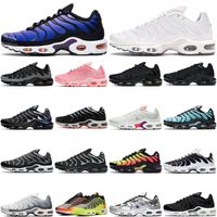 Discount New Classic Men Running Shoes Women Tn Yellow Black Wolf Grey White Volt Voltage Purple Total Ge Sky Blue Scream Green Rainbow Pink Fade Chaussures